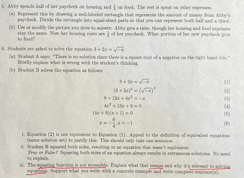 Solved 5. Abby spends half of her paycheck on housing and 31 | Chegg.com
