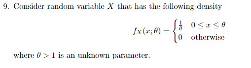 Solved 9. Consider random variable X that has the following | Chegg.com