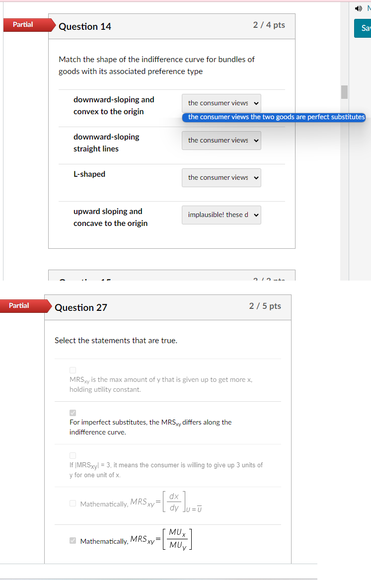 Solved Question 27Select the statements that are true.MRSxy | Chegg.com