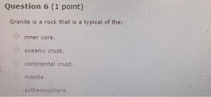 continental crust is made of low density rock such as granite