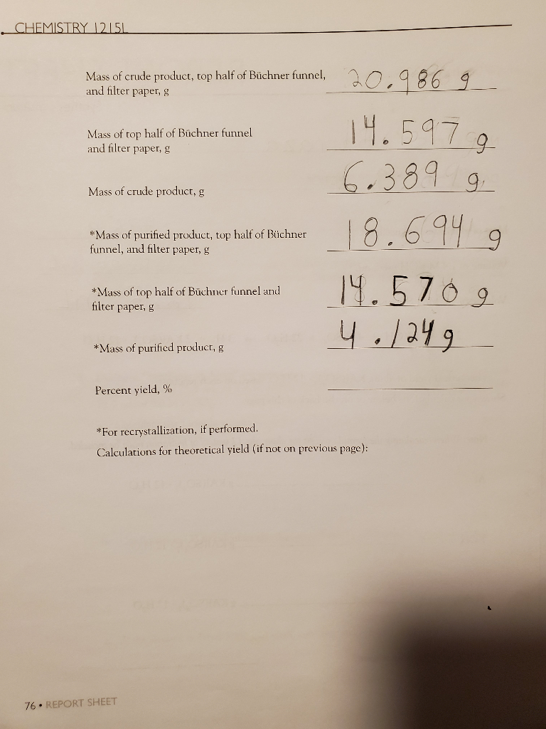 Solved DATE SECTION Mass of aluminum foil used, g Volume of