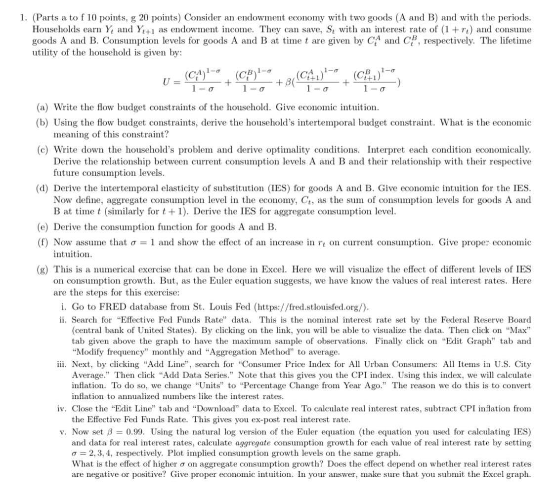 Solved 1. (Parts a to f 10 points, g 20 points) Consider an | Chegg.com