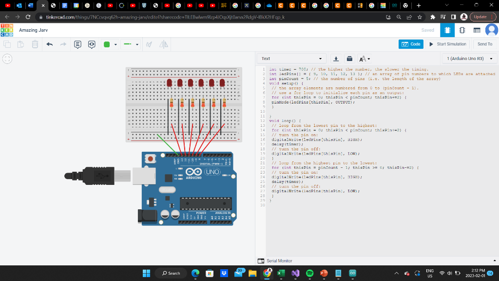Solved Revise the codes to turn on and off LED_2, LED_4 and | Chegg.com