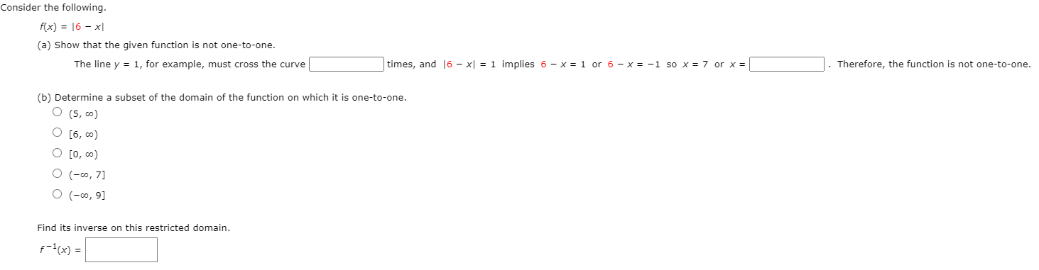 Solved Consider the following. f(x) = 16 - x (a) Show that | Chegg.com