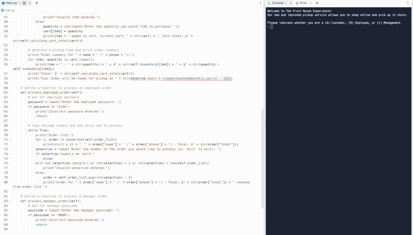 Solved PYTHON Hi! I'm trying to make a code representing a | Chegg.com