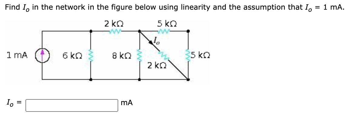 Solved Find 1, in the network in the figure below using | Chegg.com