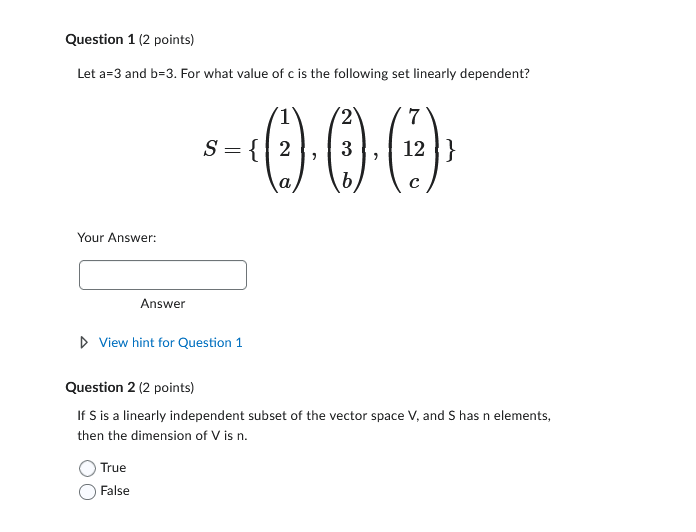 Solved Let \\( A=3 \\) And \\( B=3 \\). For What Value Of | Chegg.com