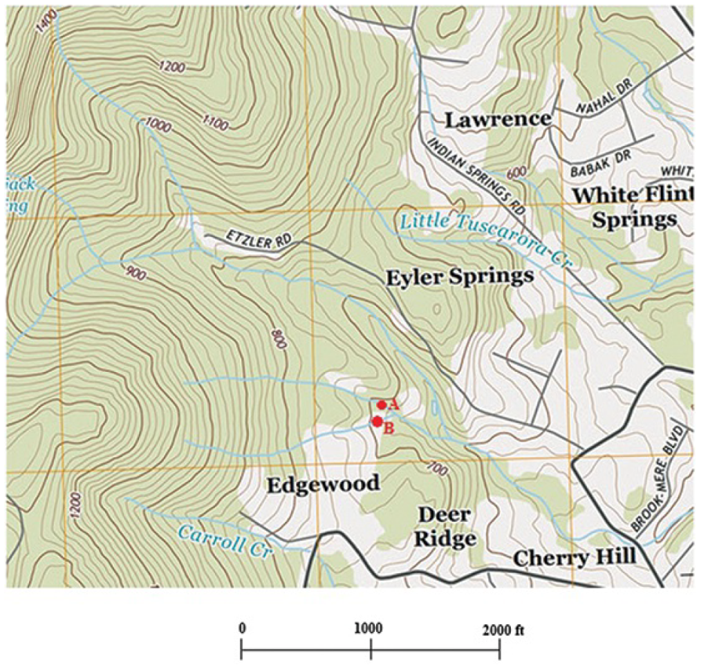 Solved For the USGS quadrangle map delineate the watersheds | Chegg.com