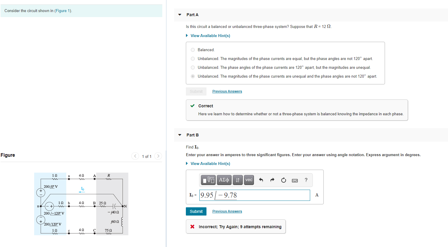 Solved Consider the circuit shown in (Figure 1). Part A Is | Chegg.com