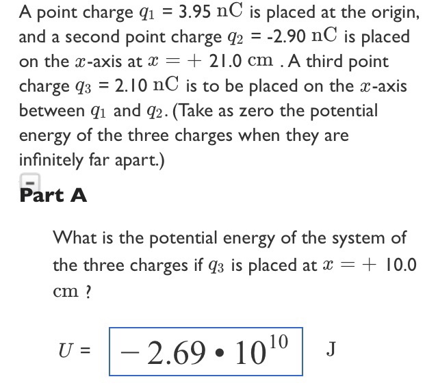 Solved A point charge q 3.95 nC is placed at the origin, and | Chegg.com