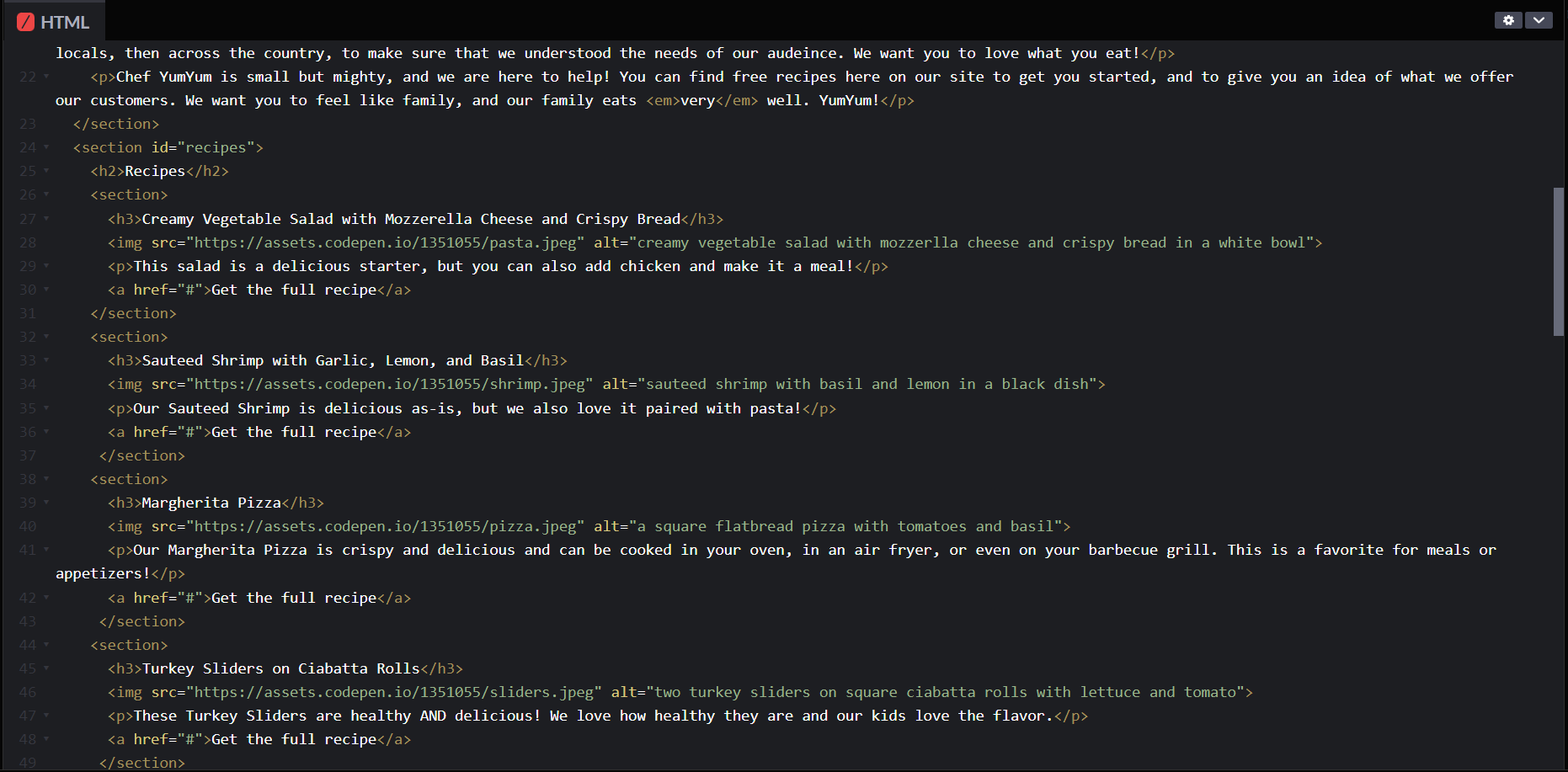 Solved Please help with my CSS Grid assignment. Please fill | Chegg.com