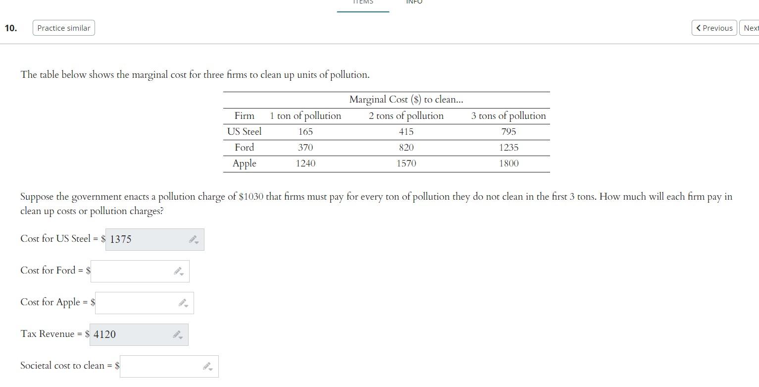 Solved The table below shows the marginal cost for three | Chegg.com