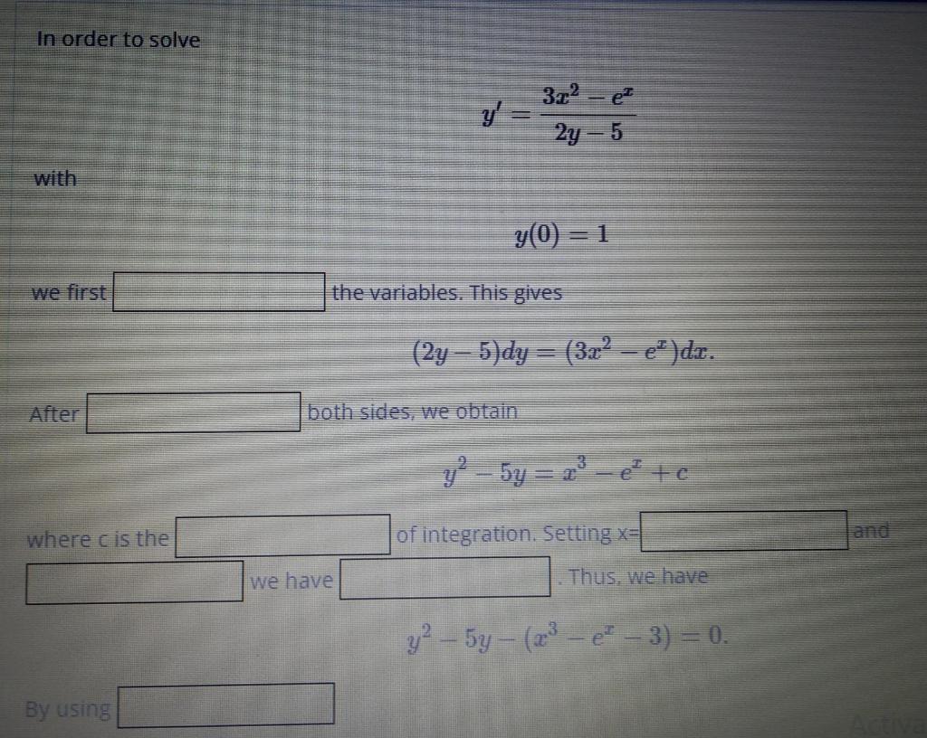 Solved In order to solve we first After where c is the By | Chegg.com