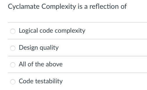 Solved Cyclamate Complexity is a reflection of Logical code | Chegg.com