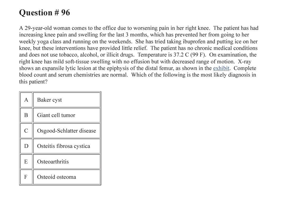 Solved Question #96 A 29-year-old woman comes to the office | Chegg.com