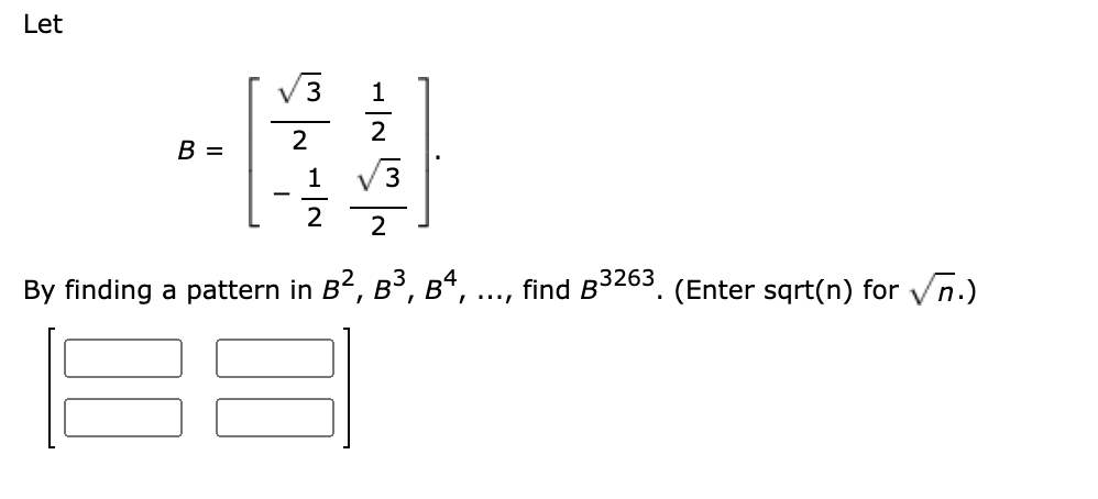 Solved Let 3 1 2 B = - - - - | | | 1 2 2 By finding a | Chegg.com