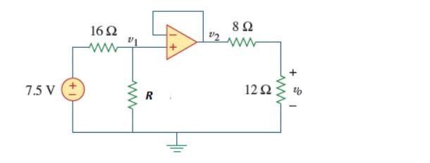 Solved Find vo in the op amp circuit given below, where R | Chegg.com