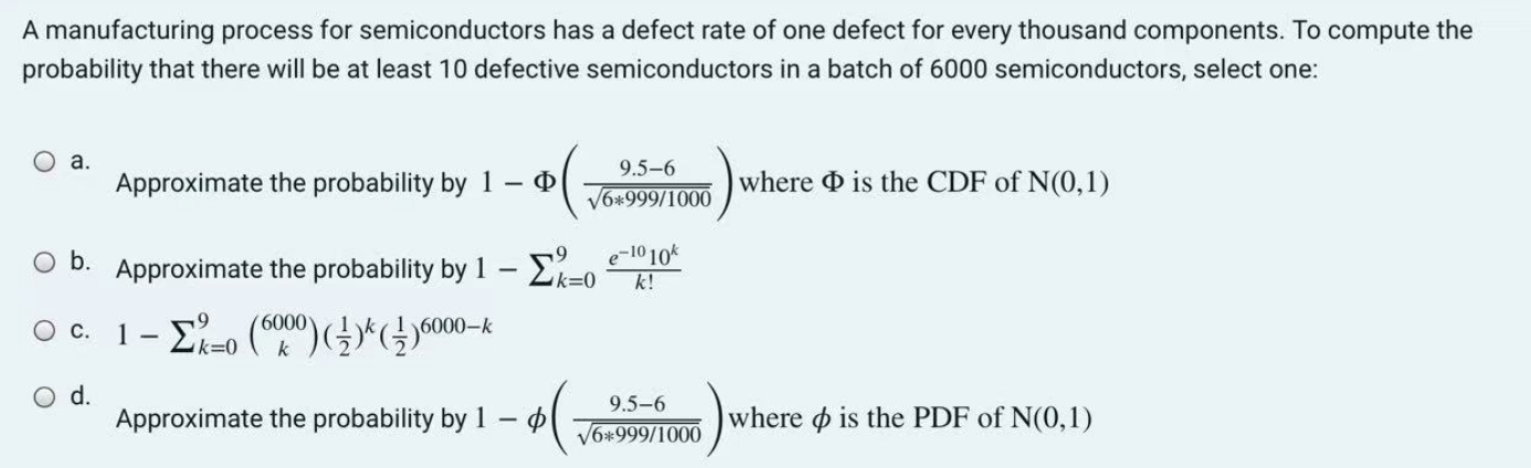 Solved A manufacturing process for semiconductors has a | Chegg.com
