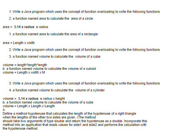 Solved 1. Write a Java program which uses the concept of | Chegg.com