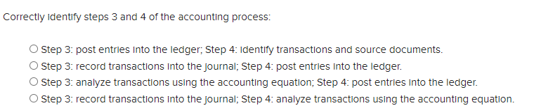 Solved Correctly identify steps 3 and 4 of the accounting | Chegg.com