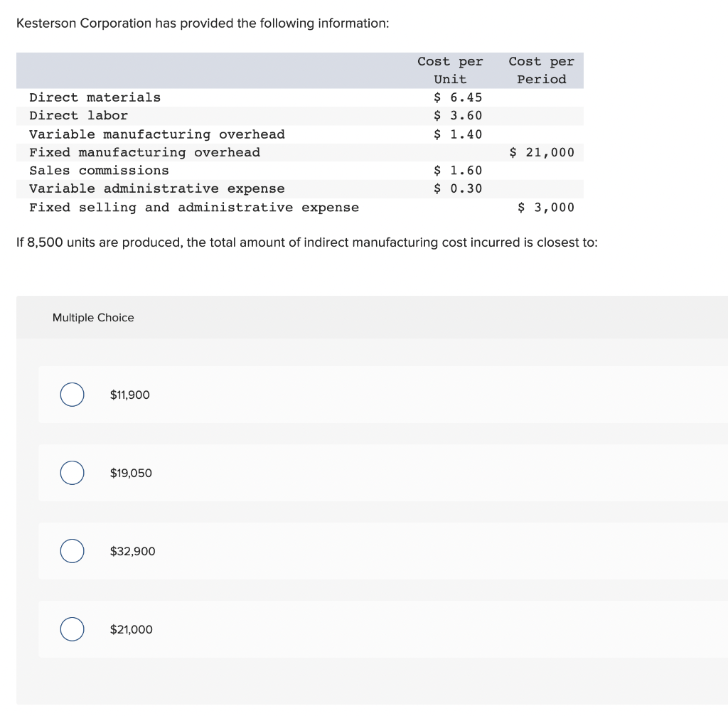 solved-kesterson-corporation-has-provided-the-following-chegg