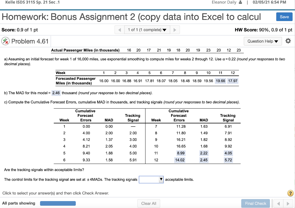 Solved Homework: Bonus Assignment 2 (copy data into Excel to | Chegg.com
