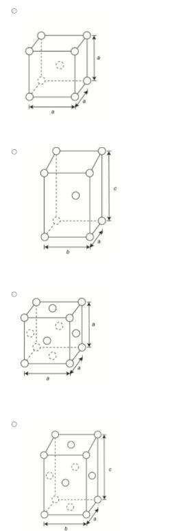 Solved NEED HELP ASAP!! Select just one of the unit cell for | Chegg.com
