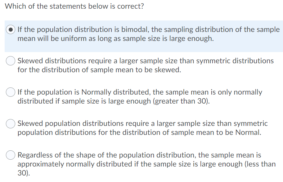 Solved Which of the statements below is correct? If the | Chegg.com