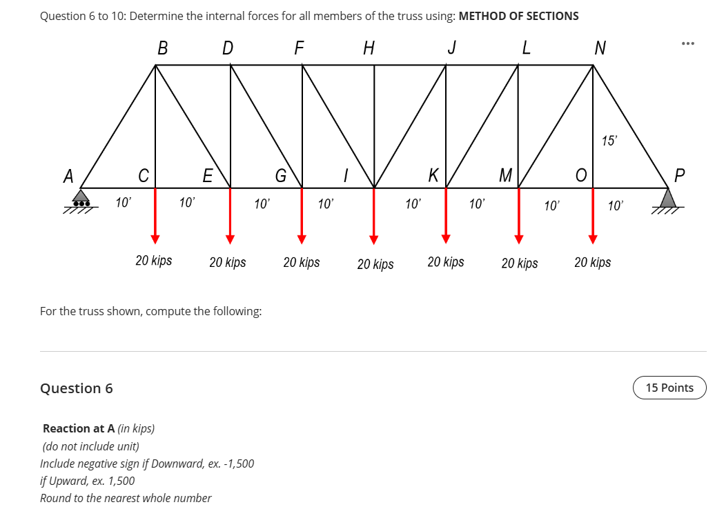 Internal Forces Questions Solved Question 6 to 10: Determine the internal forces for | Chegg.com