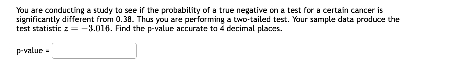 Solved You are conducting a study to see if the probability | Chegg.com