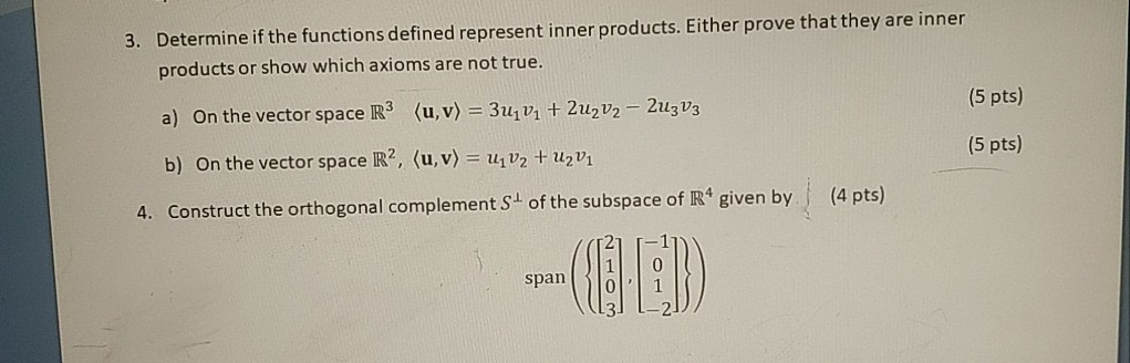 Solved this is linear algebra class, please either do both | Chegg.com