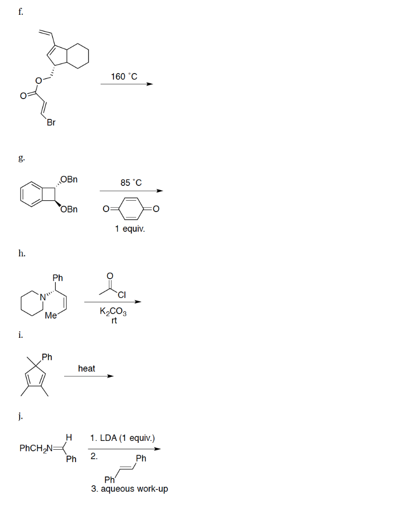 Solved 1 Draw The Product S Of The Following Reactions Chegg Com