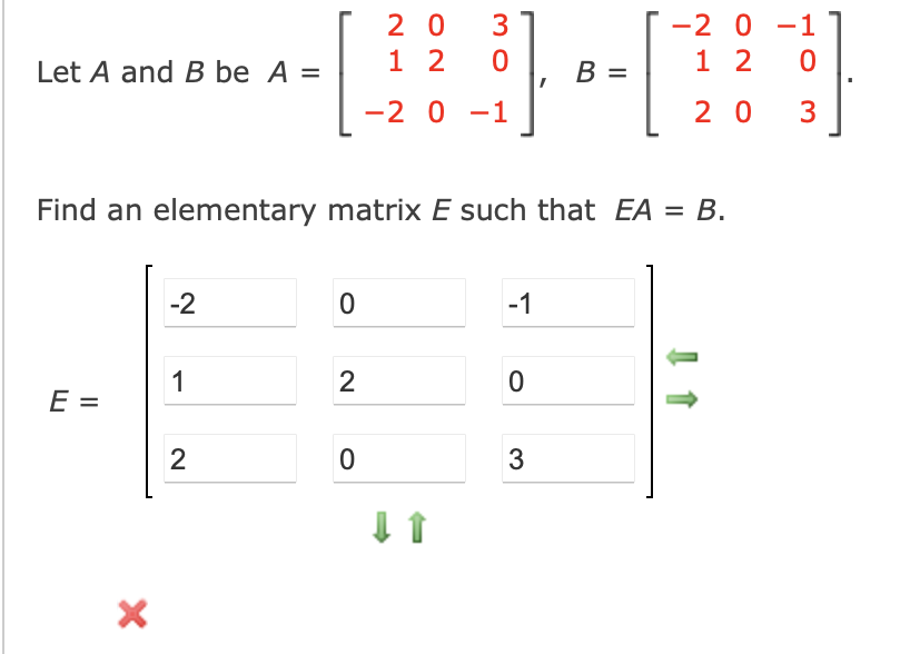 Solved Let A And B Be A 2 1 2 -3 2 0 1 2 2 0 2 -3 A = B = 1 | Chegg.com