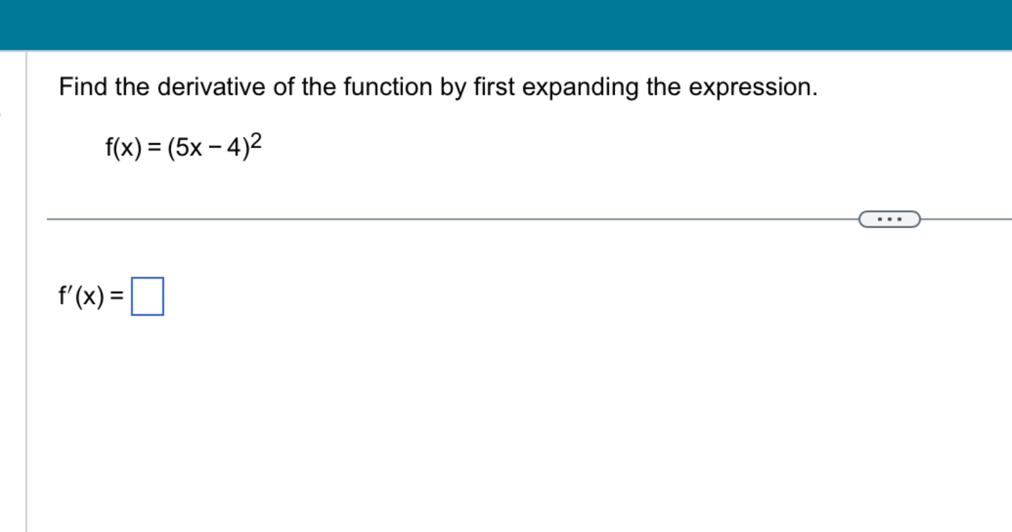 Solved Find The Derivative Of The Function By First