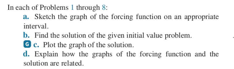 Solved In each of Problems 1 through 8: a. Sketch the graph | Chegg.com