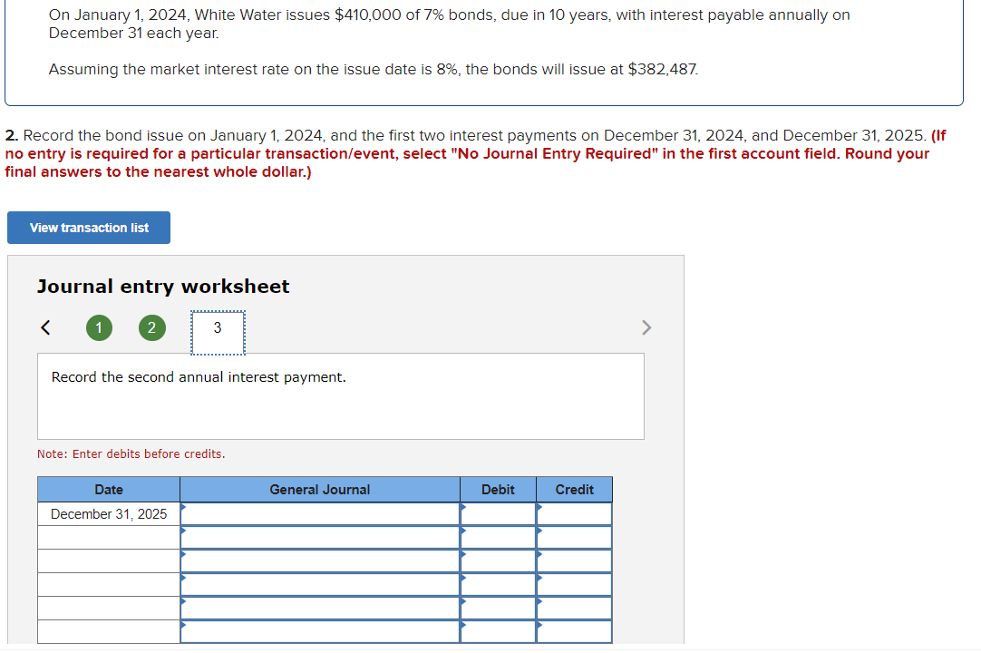 Solved On January 1 2024 White Water Issues 410 000 Of 7 Chegg Com   PhpED1hqa