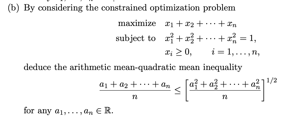 Solved B) By Considering The Constrained Optimization | Chegg.com