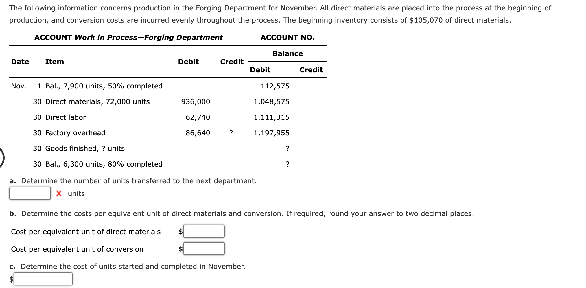 Solved The following information concerns production in the | Chegg.com