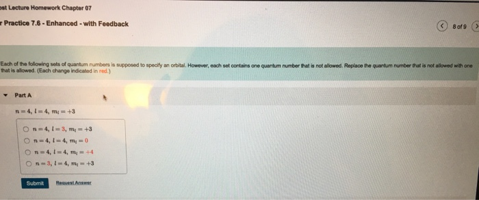 Solved st Lecture Homework Chapter 07 rPractice | Chegg.com