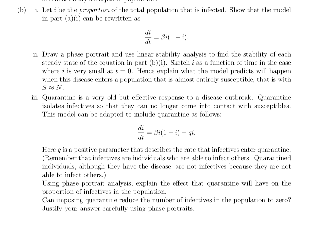 (b) I. Let I Be The Proportion Of The Total | Chegg.com