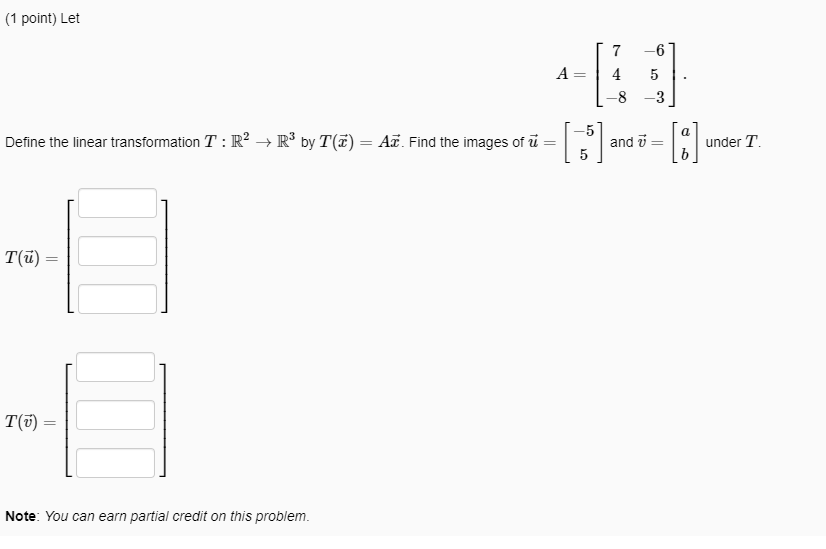 Solved Define The Linear Transformation T R2 R3t R2 R3 By Chegg Com