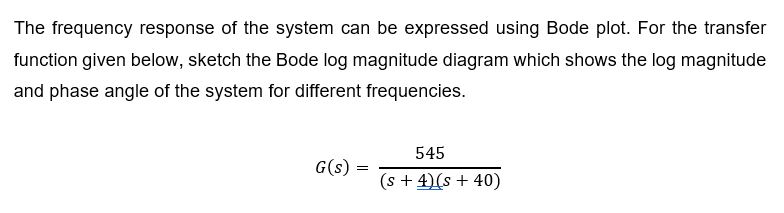 Solved The frequency response of the system can be expressed | Chegg.com