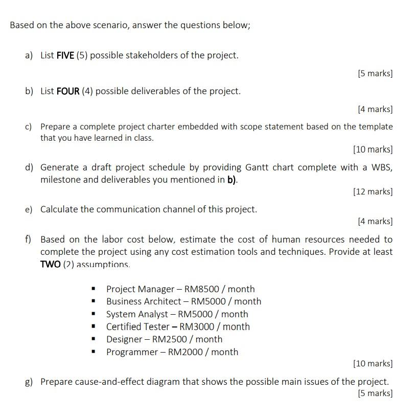 Solved CASE STUDY (50 marks) Answer ALL questions. menu | Chegg.com