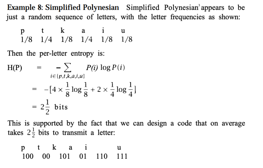 Example 8: Simplified Polynesian Simplified Polynesian \( { }^{3} \) appears to be just a random sequence of letters, with th