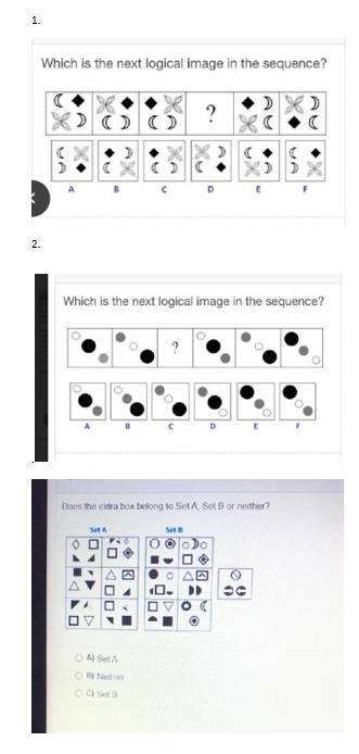 Solved 1. Which is the next logical image in the sequence? ? | Chegg.com