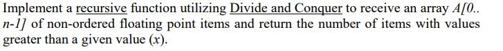 Solved Write a recursive function to return the number of | Chegg.com