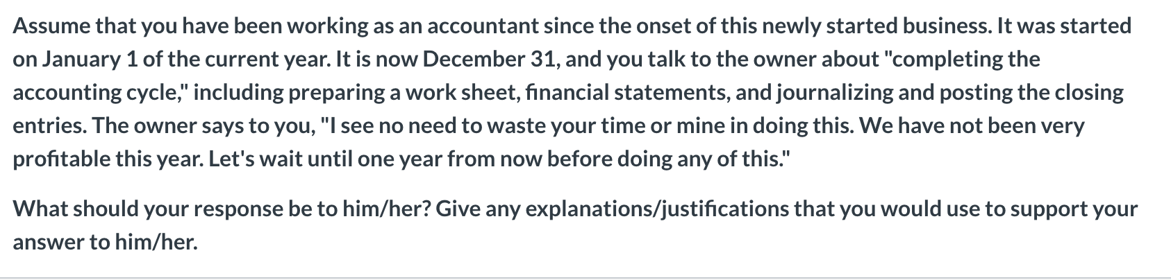 Solved Assume that you have been working as an accountant | Chegg.com