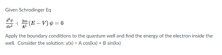 Solved Calculate the first three energy levels for an | Chegg.com