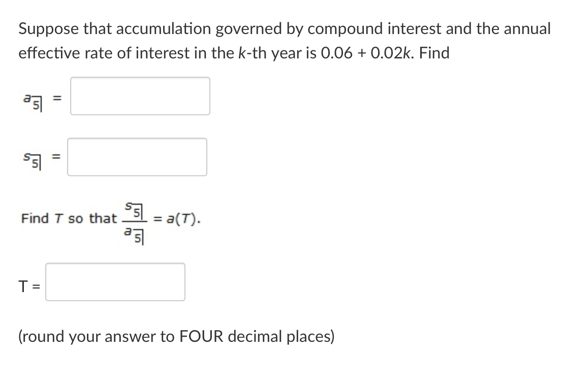 Solved Suppose that accumulation governed by compound | Chegg.com