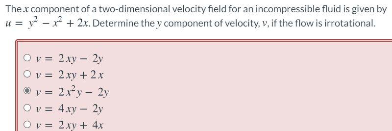 Solved Determine the vorticity of a velocity field given by | Chegg.com